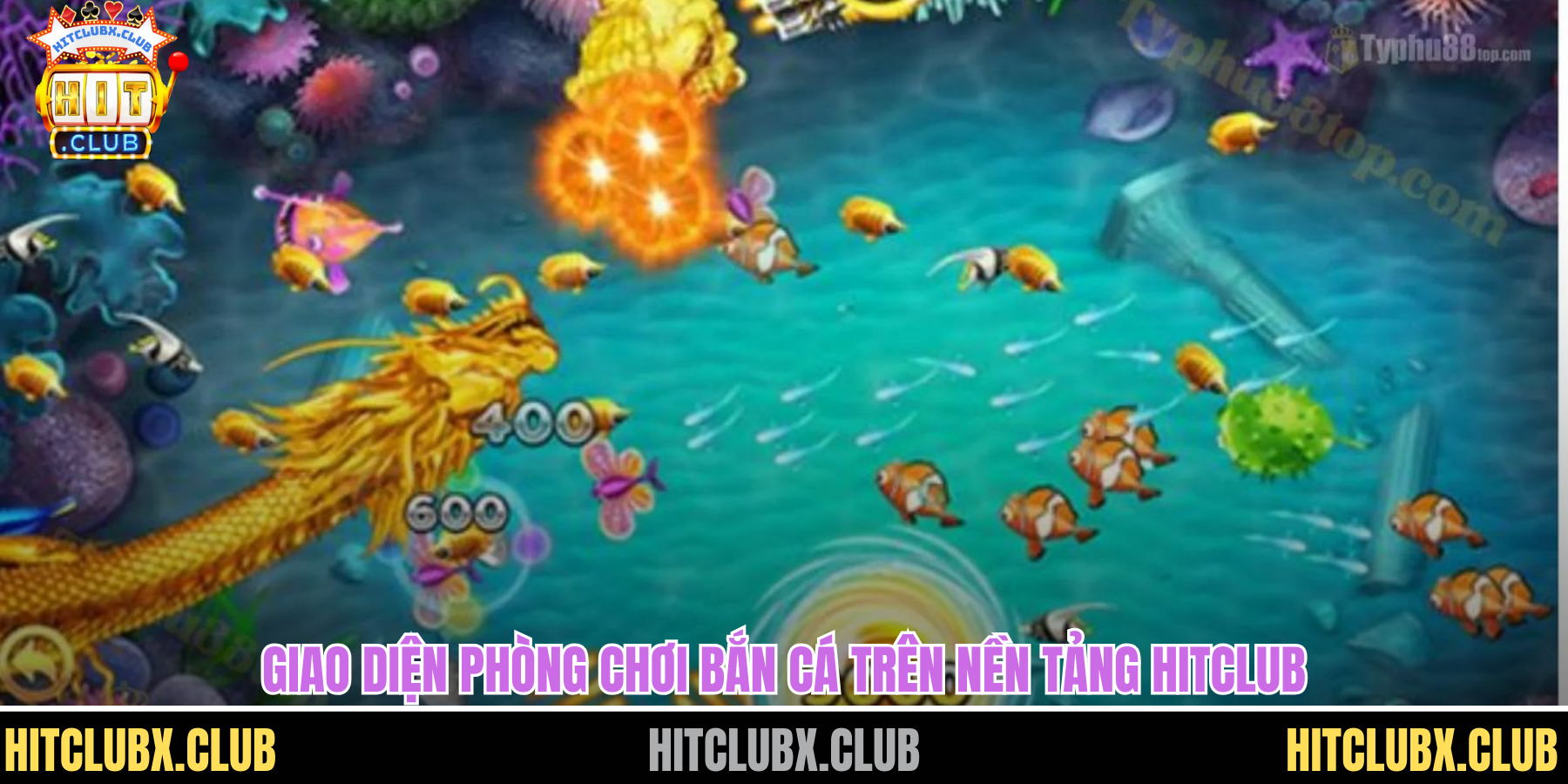Giao diện phòng chơi bắn cá trên nền tảng HITCLUB